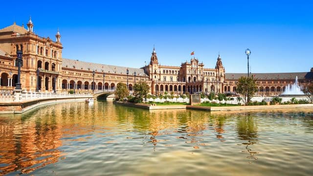 Seville, the Alcazar Palace and Cathedral