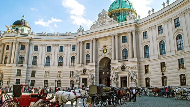 Horse-drawn carriage ride through Vienna