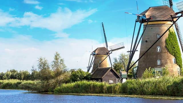 The Windmills of Kinderdijk