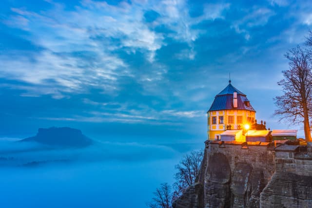 Visit to the K&#246;nigstein Fortress, immersed in the Christmas fairy-tale
