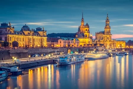 New Year's Eve on the Elbe from Dresden to Berlin (port-to-port cruise)