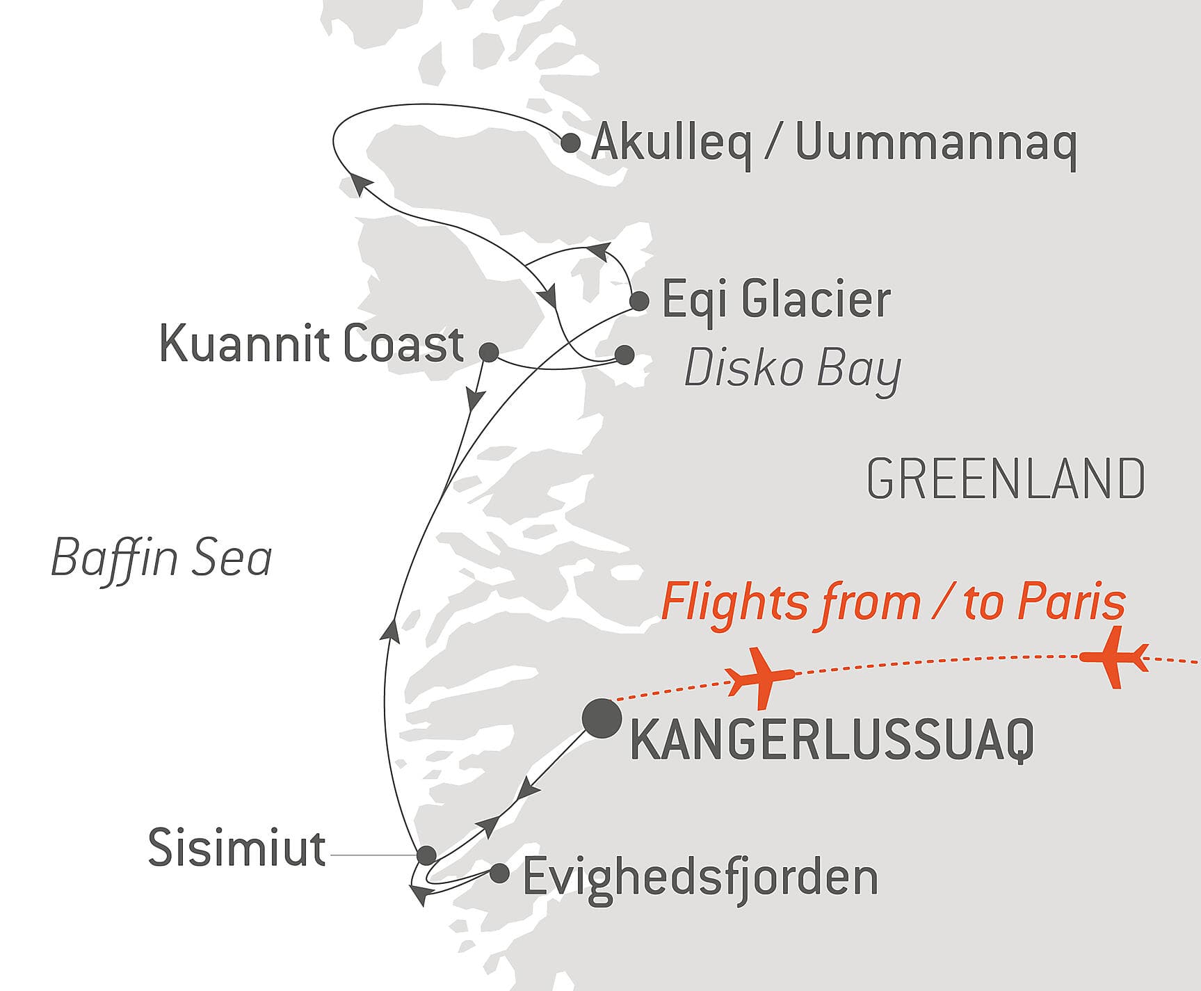 Disko Bay and Inuit villages