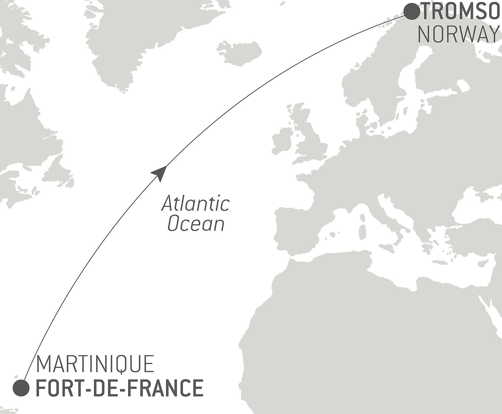 Ocean Voyage: Fort-de-France - Tromso