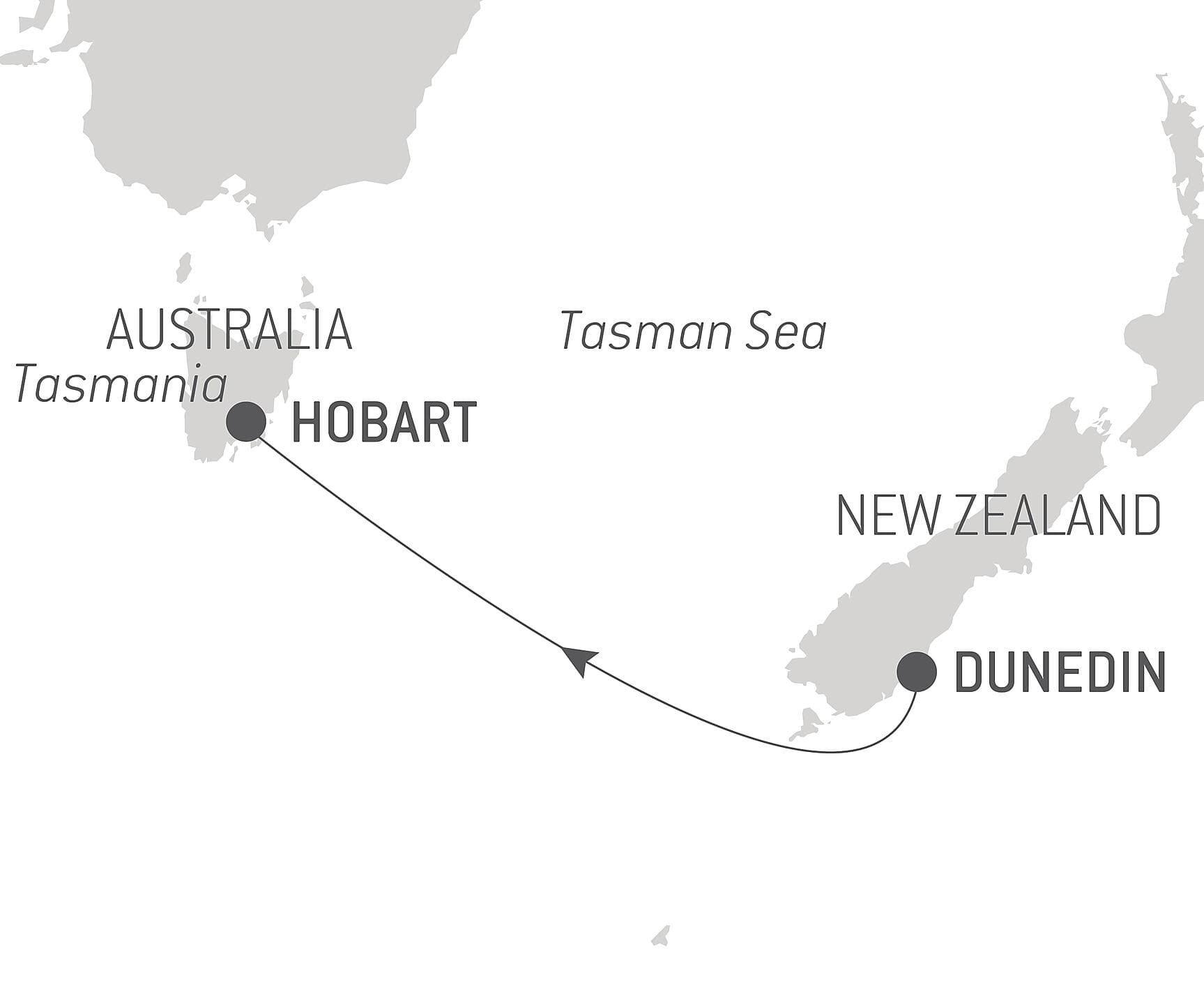 Ocean Voyage: Dunedin - Hobart