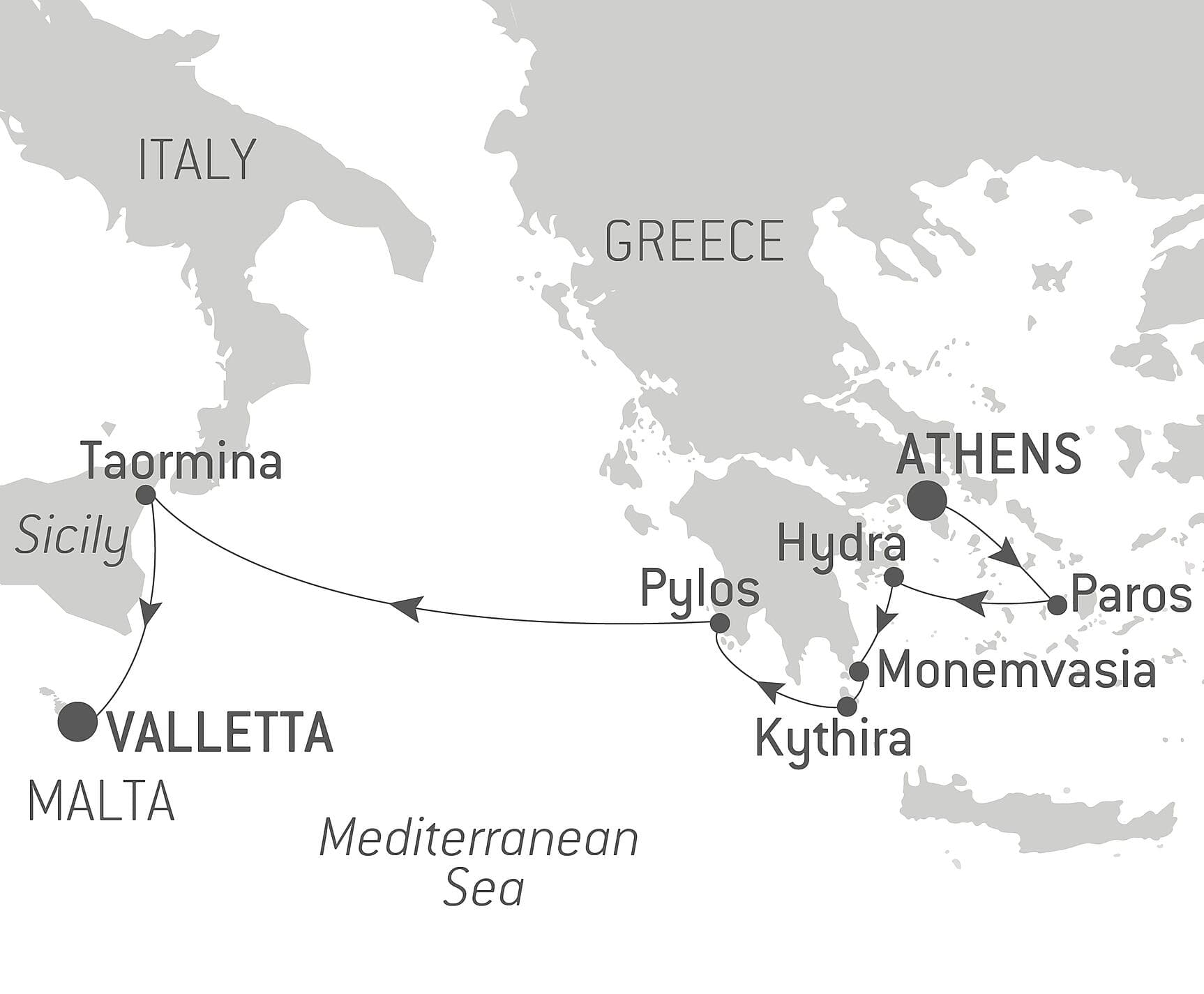 Islands and cities of the Mediterranean