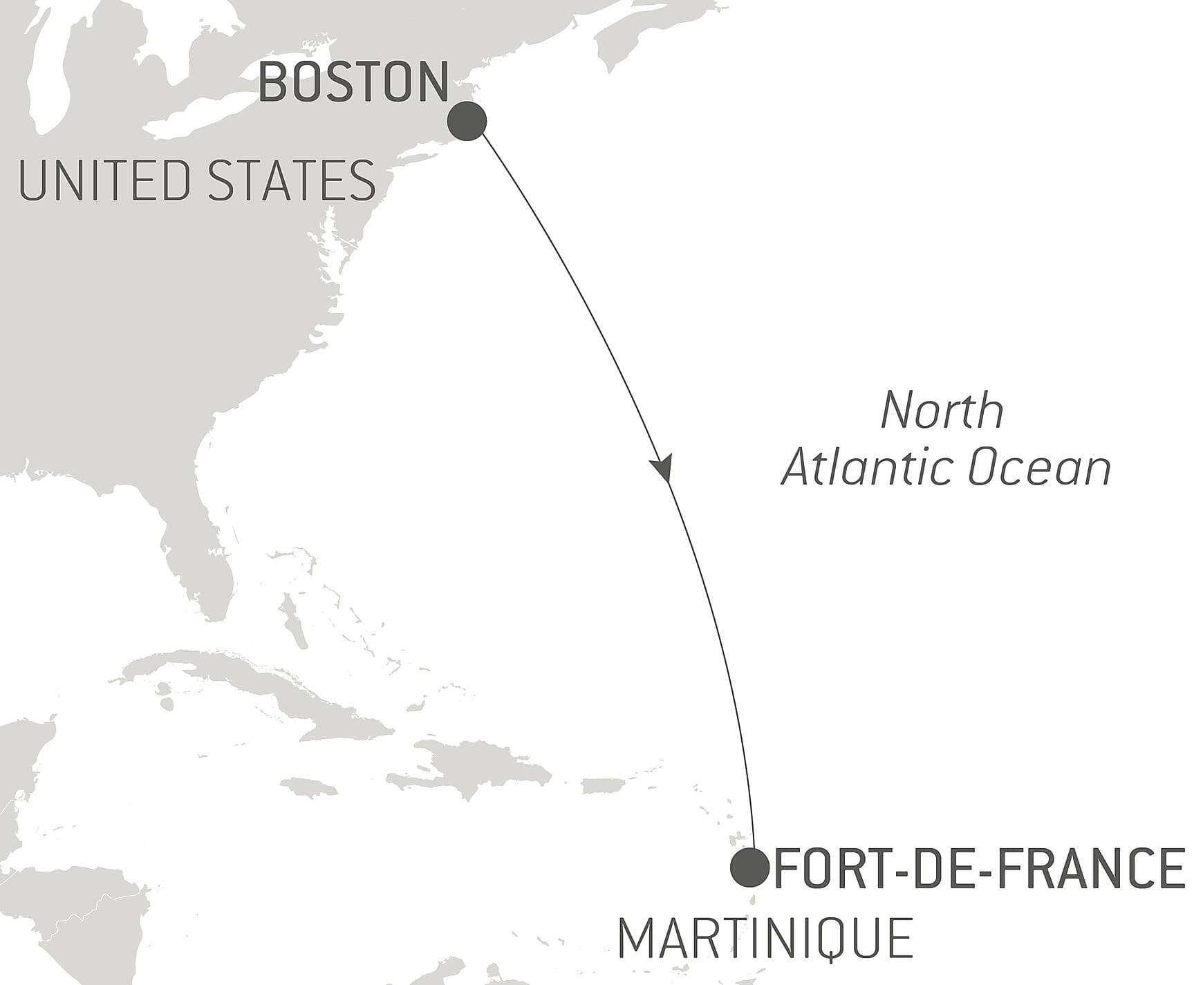 Ocean Voyage: Boston - Fort-de-France