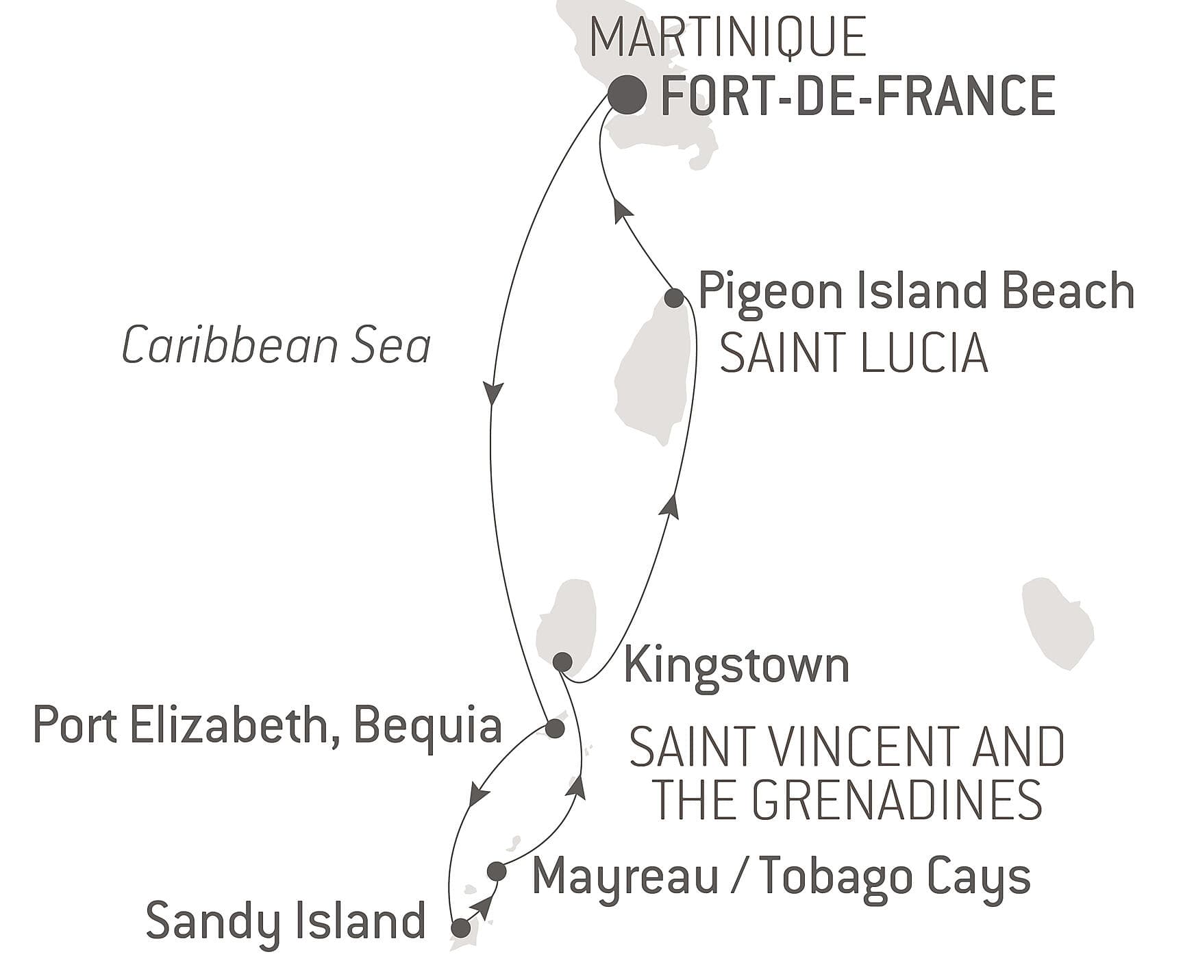 The Caribbean, under sail aboard Le Ponant