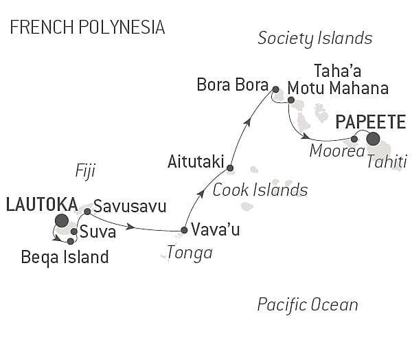 Fiji, Tonga, Cook &amp; Society Islands