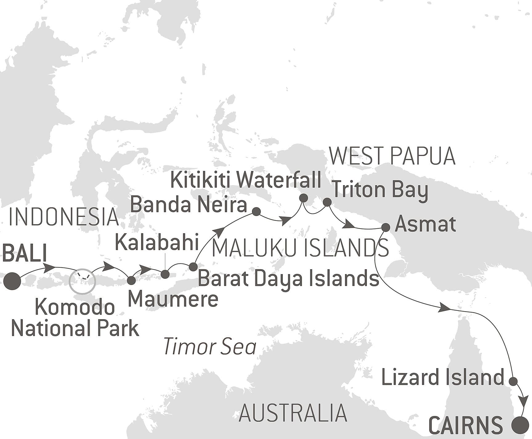 Tropical Odyssey between North East Australia and Indonesia