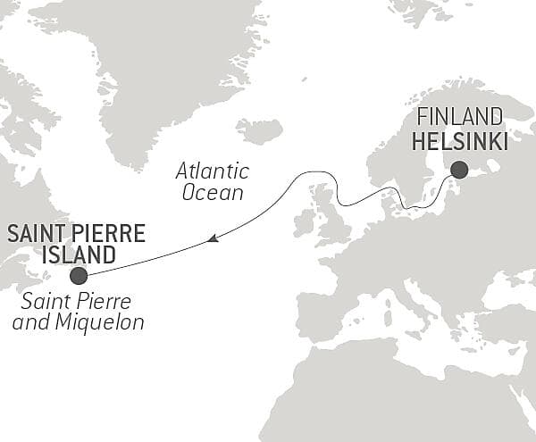 Ocean Voyage : Helsinki- Saint-Pierre and Miquelon